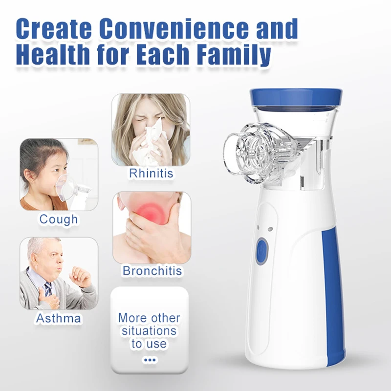 Portable Nebulizer For Asthma – Compact Inhaler Nebulizer Machine For Kids And Adults