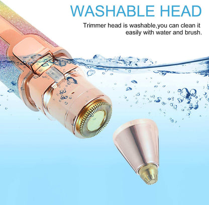 2 In 1 Rechargeable Eyebrow Trimmer & Facial Hair Removal