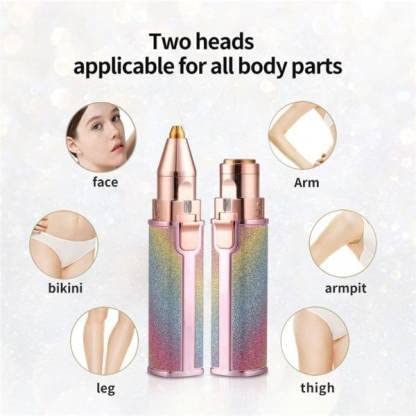 2 In 1 Rechargeable Eyebrow Trimmer & Facial Hair Removal